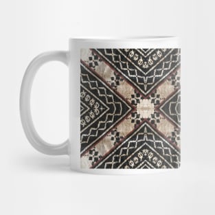 Fijian Tapa Cloth 27 by Hypersphere Mug